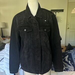 Black Denim Jean Jacket